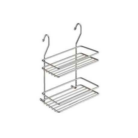 Полка двухъярусная малая 200х110х280 мм, хром