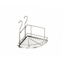 Полиця кутова мала 230x230x230 мм, хром