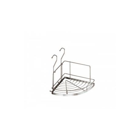 Полка угловая малая 230x230x230 мм, хром