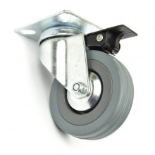 Ролик на металевій платформі з гальмом