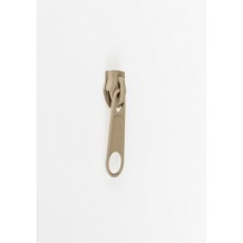 Бегунок для молнии №5 бежевый