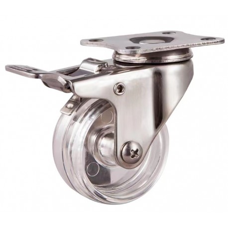 Ролики из нержавеющей стали марки AISI 304 со стопором