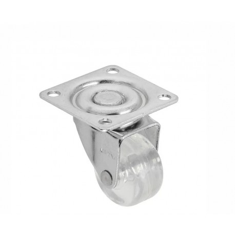 Ролик d-35 мм без стопора прозрачный KM-A035MM-00