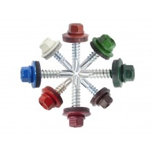 Саморез покрівельний зі свердлом 4,8 х 35 мм. Різні кольори