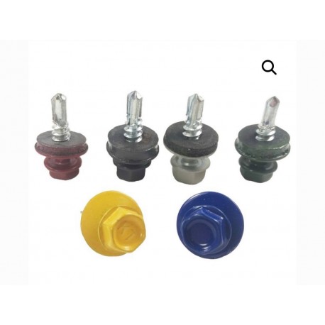 Саморез покрівельний зі свердлом 4,8 х 19 мм. Різні кольори