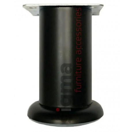 Ніжка меблева T-eco D-45 mm, чорний мат