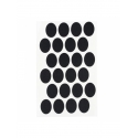 Заглушка самоклеюча для конфірмату чорна (50 шт)